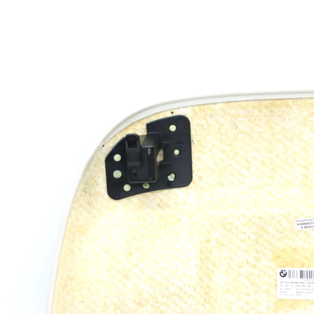 Cubre Respaldo BMW G11 G30 Asiento Delantero Panel Trasero Blanco para con número de pieza 7410109 Cubre Respaldo BMW G11 G30 Asiento Delantero Panel Trasero Blanco - SKU 7410109 - Número de pieza 7410109