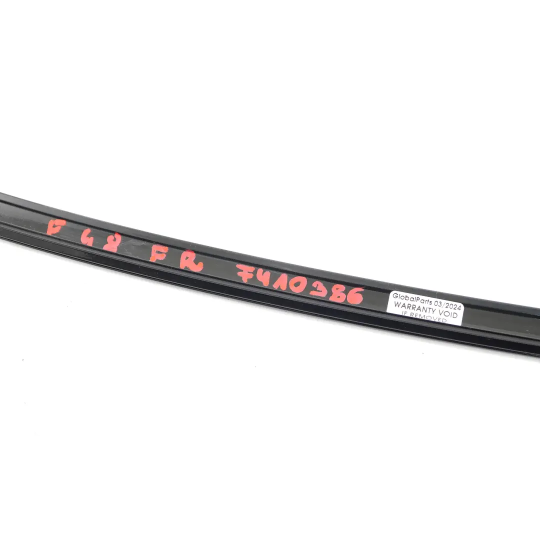 BMW X1 F48 Window Frame Strip Door Front Right O/S Trim Finisher High Gloss - SKU 7410386 - Part number 7410386