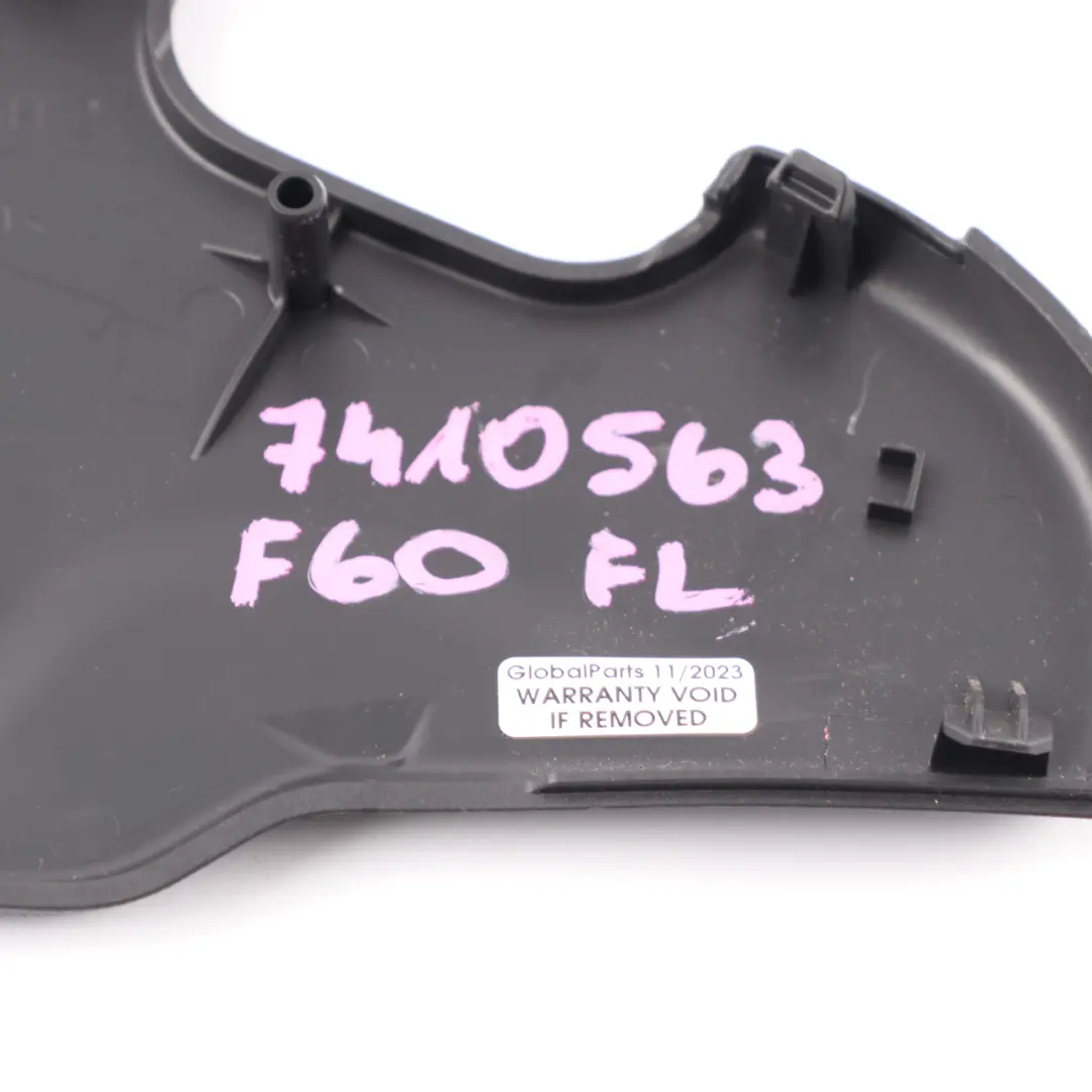 Front Left Seat Panel Cover Outer Left N/S Trim Black to Mini F60 F56 F55 with Part number 7410563 Mini F60 F56 F55 Front Left Seat Panel Cover Outer Left N/S Trim Black - SKU 7410563 - Part number 7410563