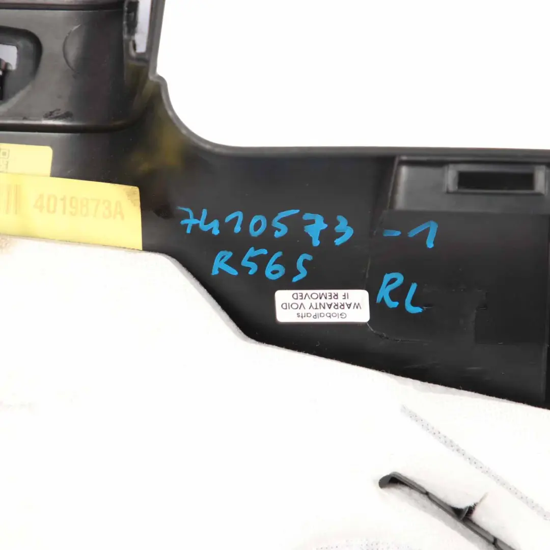 Lateral Trim Panel Rear Left N/S Side Trim Covering Hi-Fi Carbon Black to Mini F56 with Part number 7410573 Mini F56 Lateral Trim Panel Rear Left N/S Side Trim Covering Hi-Fi Carbon Black - SKU 7410573-1 - Part number 7410573