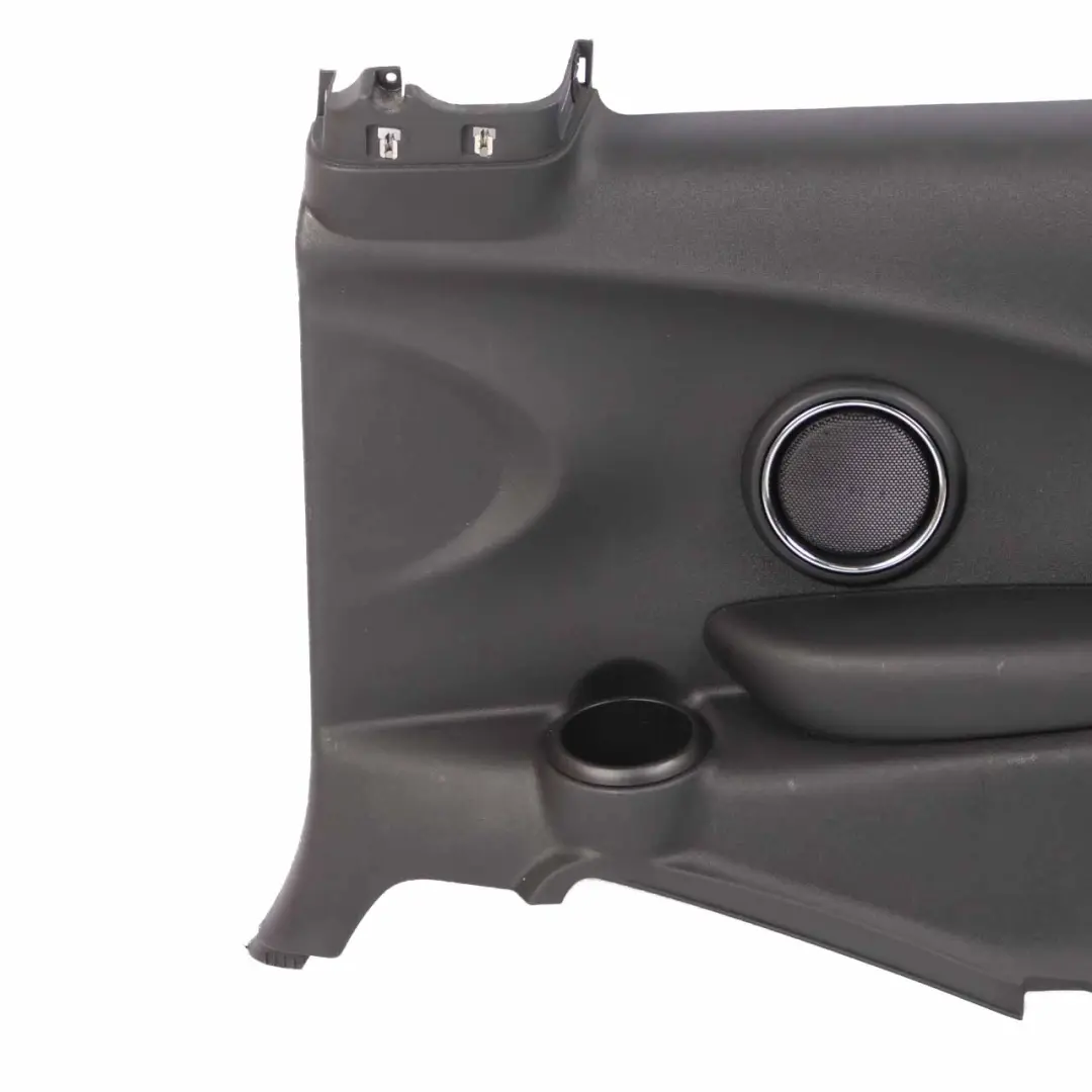 Lateral Trim Panel Rear Right O/S Side Trim Cover Hi-Fi Carbon Black to Mini F56 with Part number 7410574 Mini F56 Lateral Trim Panel Rear Right O/S Side Trim Cover Hi-Fi Carbon Black - SKU 7410574-1 - Part number 7410574