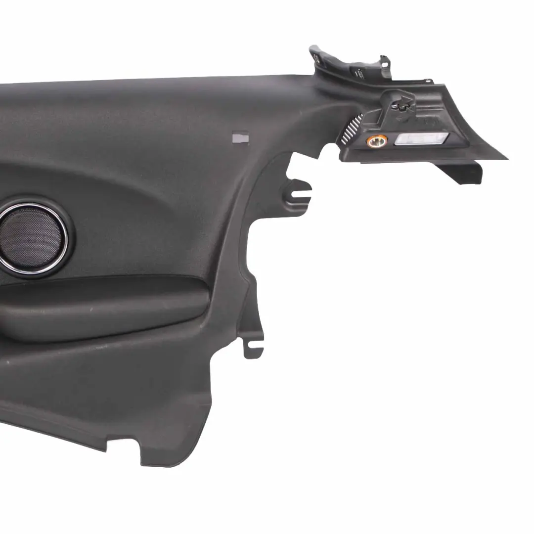 Lateral Trim Panel Rear Right O/S Side Trim Cover Hi-Fi Carbon Black to Mini F56 with Part number 7410574 Mini F56 Lateral Trim Panel Rear Right O/S Side Trim Cover Hi-Fi Carbon Black - SKU 7410574-1 - Part number 7410574