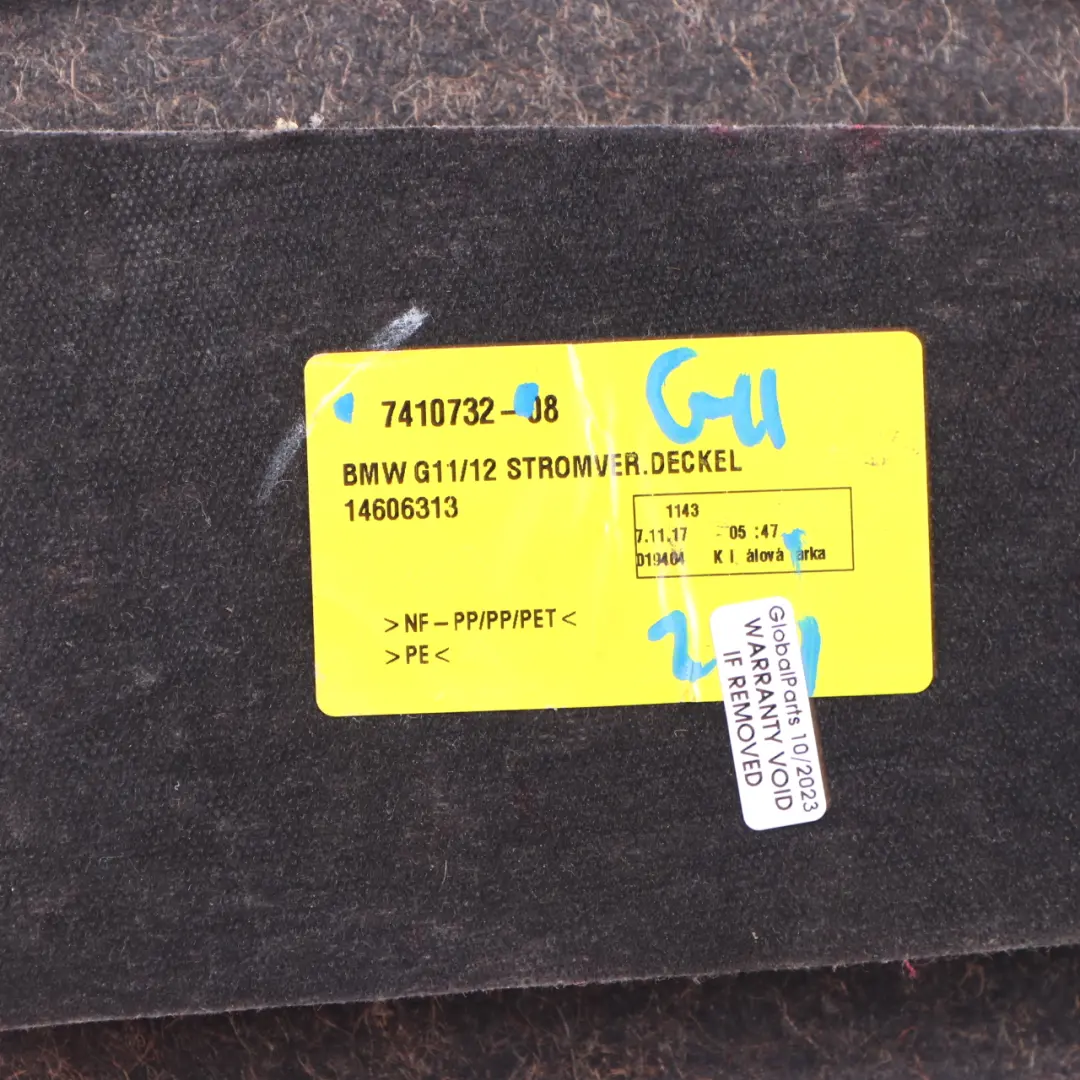 Distribution Box Trunk Lateral Trim Panel to BMW G11 G12 Cover Power with Part number 7410732 BMW G11 G12 Cover Power Distribution Box Trunk Lateral Trim Panel - SKU 7410732 - Part number 7410732