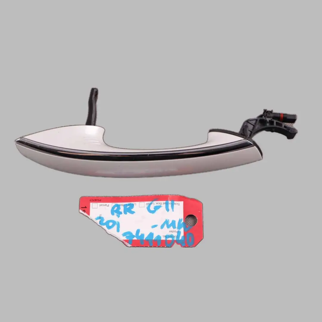 BMW G11 Door Handle Grab Rear Right O/S Outside Mineralweiss Mineral White - A96 - SKU 7411040-MW - Part number 7411040