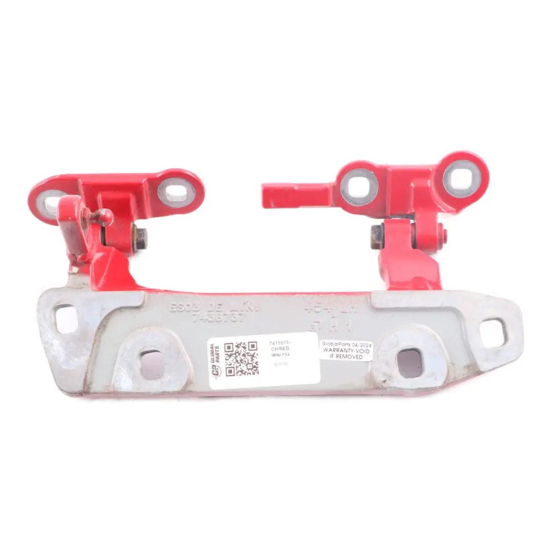 Trunk Hinge Mini Clubman F54 Rear Split Boot Doors Left Hinge Chili Red - 851 - SKU 7411611-CHRED - Part number 7411611