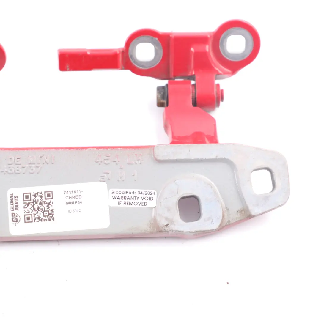  Trunk Hinge Mini Clubman F54 Rear Split Boot Doors Left Hinge Chili Red - 851 - SKU 7411611-CHRED - Part number 7411611
