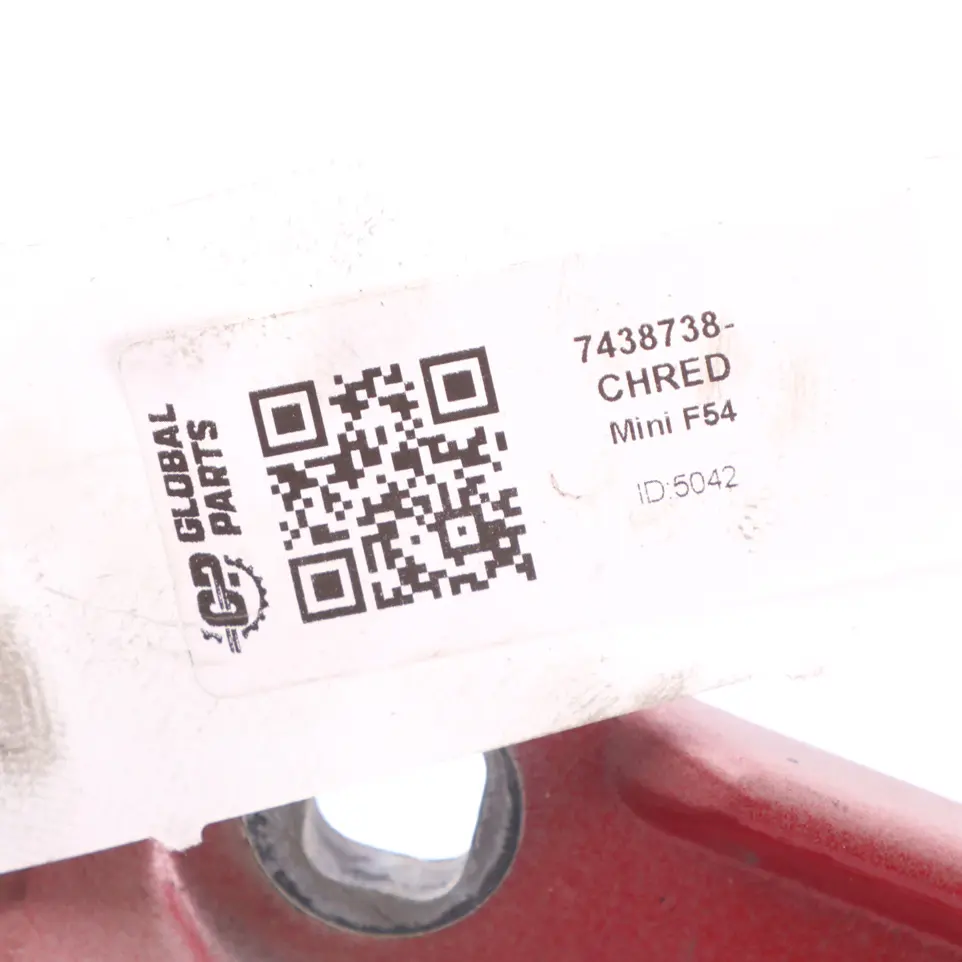 Trunk Hinge Split Boot Doors Rear Right Chili Red 851 7438738 to Mini F54 with Part number 7411612 Mini F54 Trunk Hinge Split Boot Doors Rear Right Chili Red 851 7438738 - SKU 7411612-CHRED - Part number 7411612