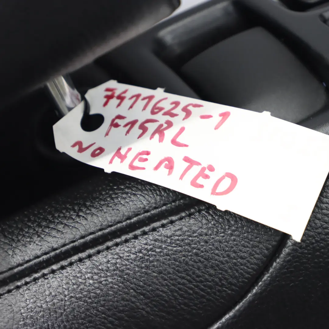 Kanapa Lewy Tył Czarna Skóra do BMW X5 F15 o numerze 7411625 BMW X5 F15 Kanapa Lewy Tył Czarna Skóra - SKU 7411625-1 - Numer Części 7411625