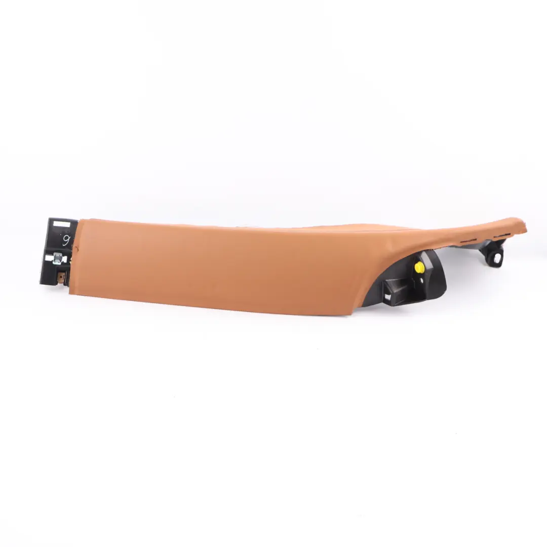 Lateral Panel Rear Seat Left N/S Finisher C Pillar Cover Leather Cognac to BMW G11 with Part number 7411647 BMW G11 Lateral Panel Rear Seat Left N/S Finisher C Pillar Cover Leather Cognac - SKU 7411647 - Part number 7411647