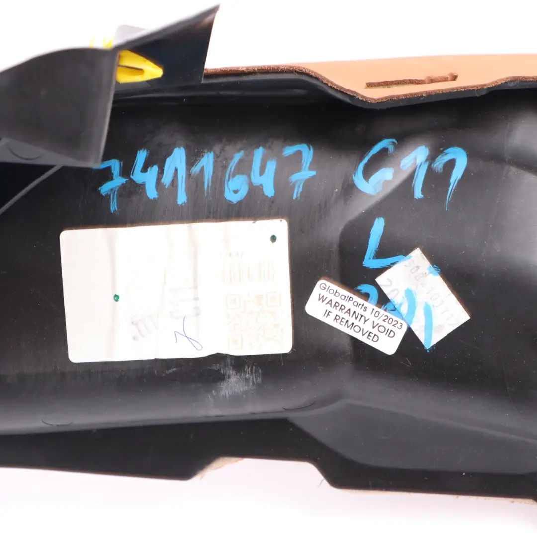 BMW G11 Lateral Panel Rear Seat Left N/S Finisher C Pillar Cover Leather Cognac - SKU 7411647 - Part number 7411647