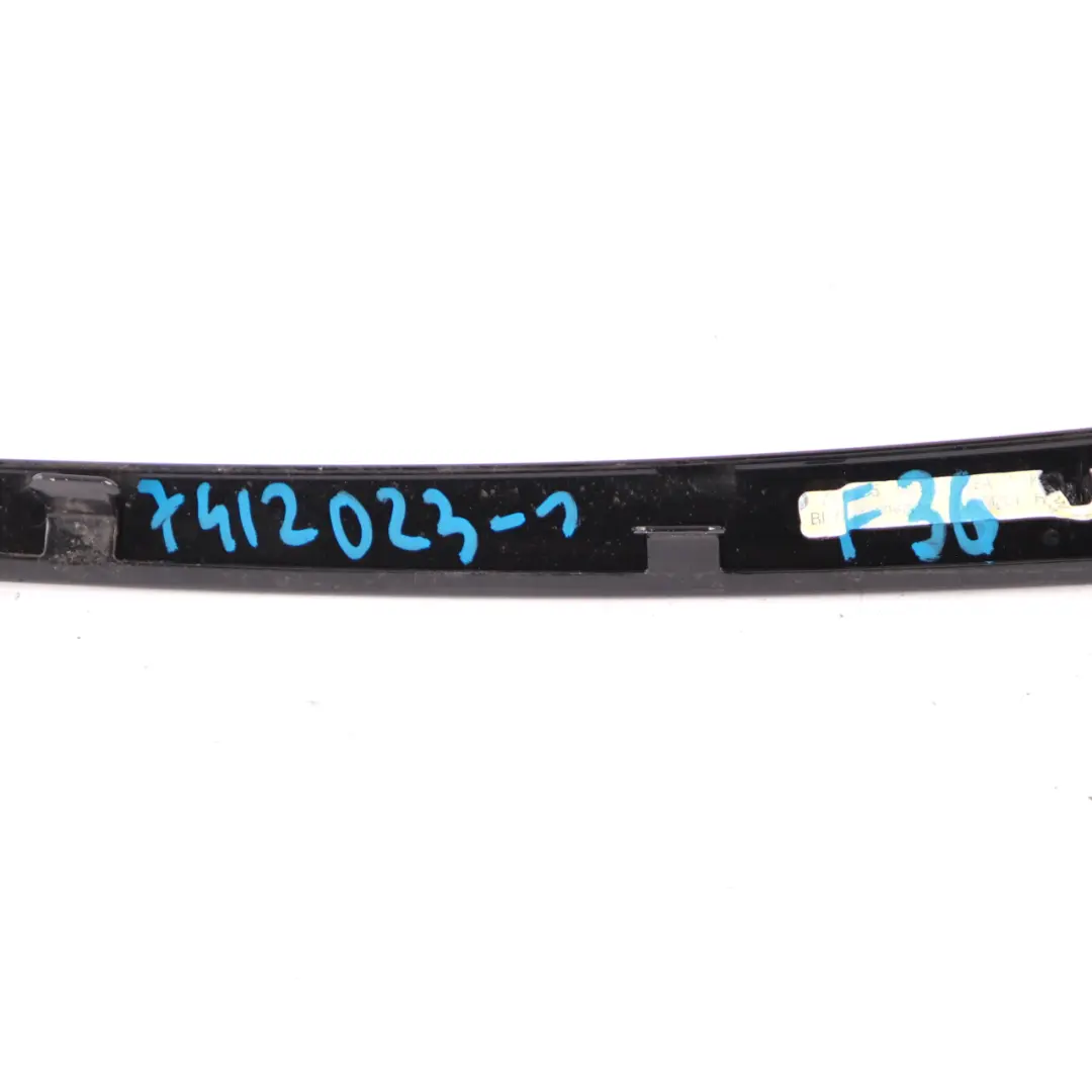 BMW F36 Gran Coupe Side Window Frame Trim Strip Rear Left N/S High Gloss - SKU 7412023-1 - Part number 7412023