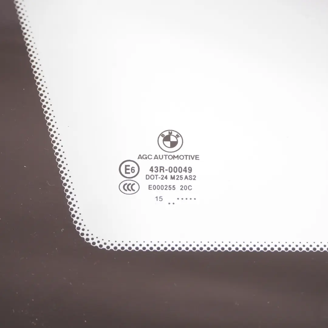 Vitre latérale arrière gauche AS2 pour BMW F36 Gran Coupe à propos du numéro de pièce 7412023 BMW F36 Gran Coupe Vitre latérale arrière gauche AS2 - SKU 7412023 - Numéro de pièce 7412023