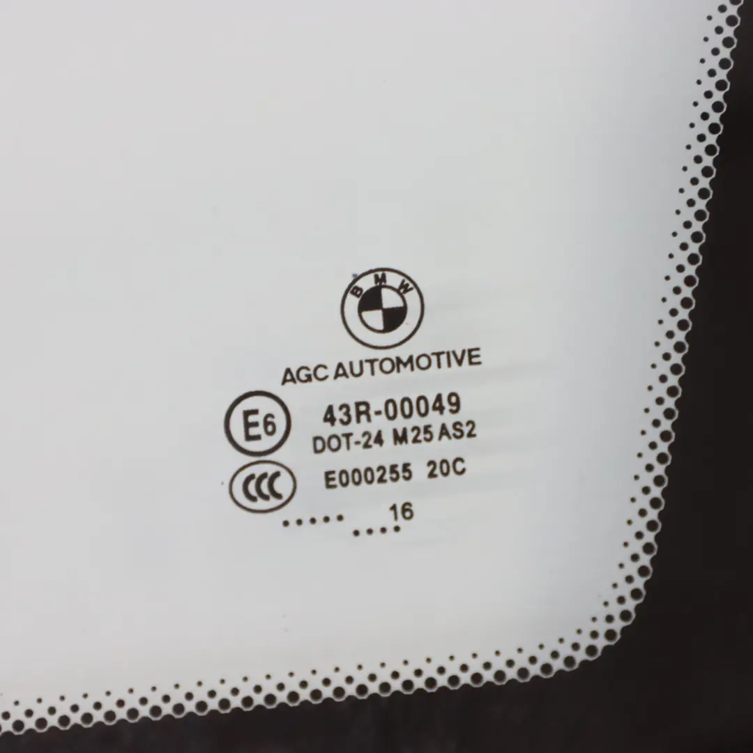 BMW F36 Gran Coupe Window Glass Side Rear Right O/S Quarter Glazing AS2 - SKU 7412024-2 - Part number 7412024