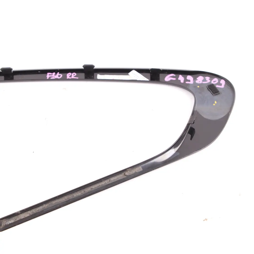 Window Trim Strip BMW F36 Gran Coupé Rear Right O/S Cover High Gloss to with Part number 7412032 Window Trim Strip BMW F36 Gran Coupé Rear Right O/S Cover High Gloss - SKU 7412032-1 - Part number 7412032