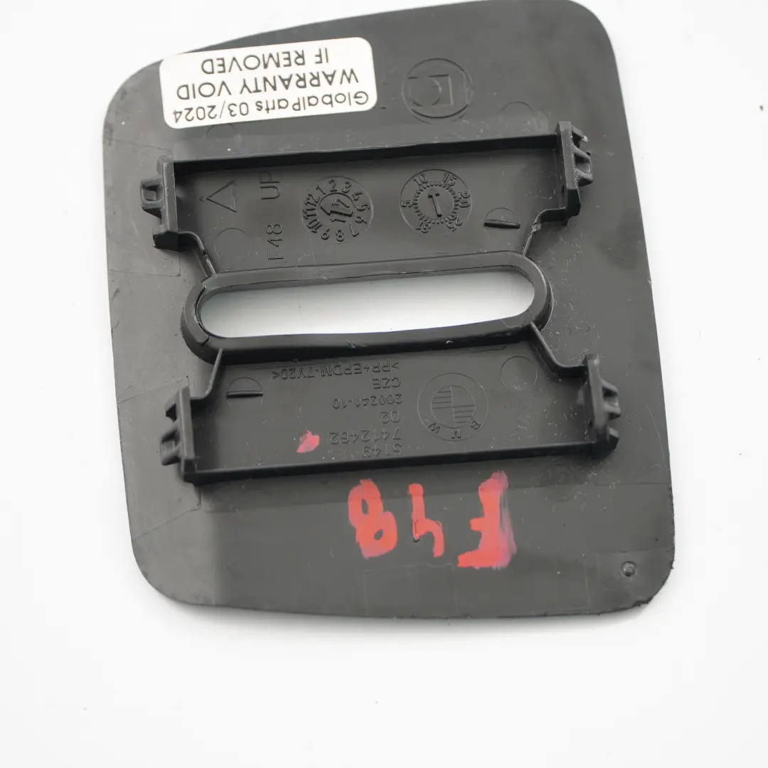 BMW X1 F48 Tailgate Door Latch Cover Catch Bracket Trim Black - SKU 7412462 - Part number 7412462