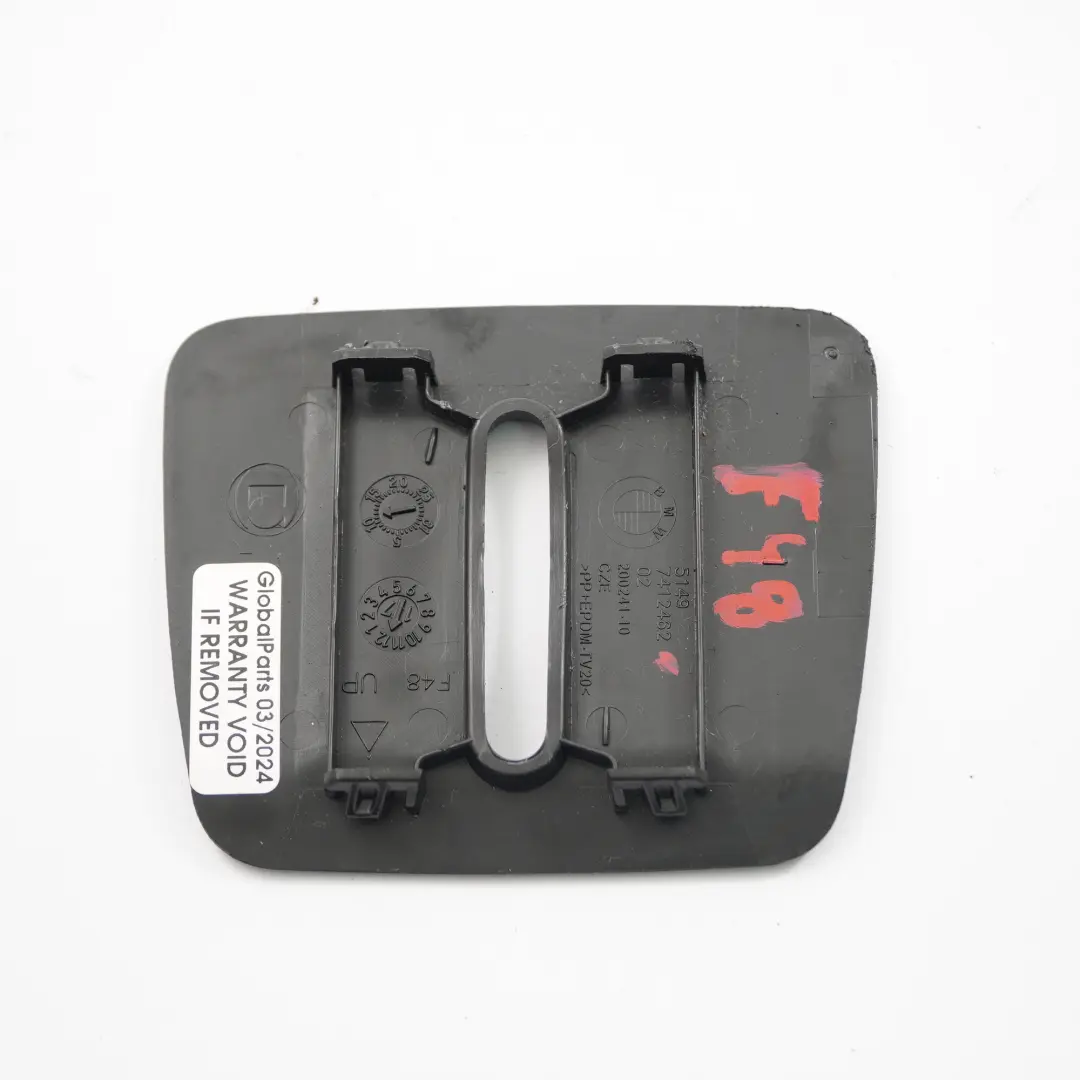 BMW X1 F48 Tailgate Door Latch Cover Catch Bracket Trim Black - SKU 7412462 - Part number 7412462
