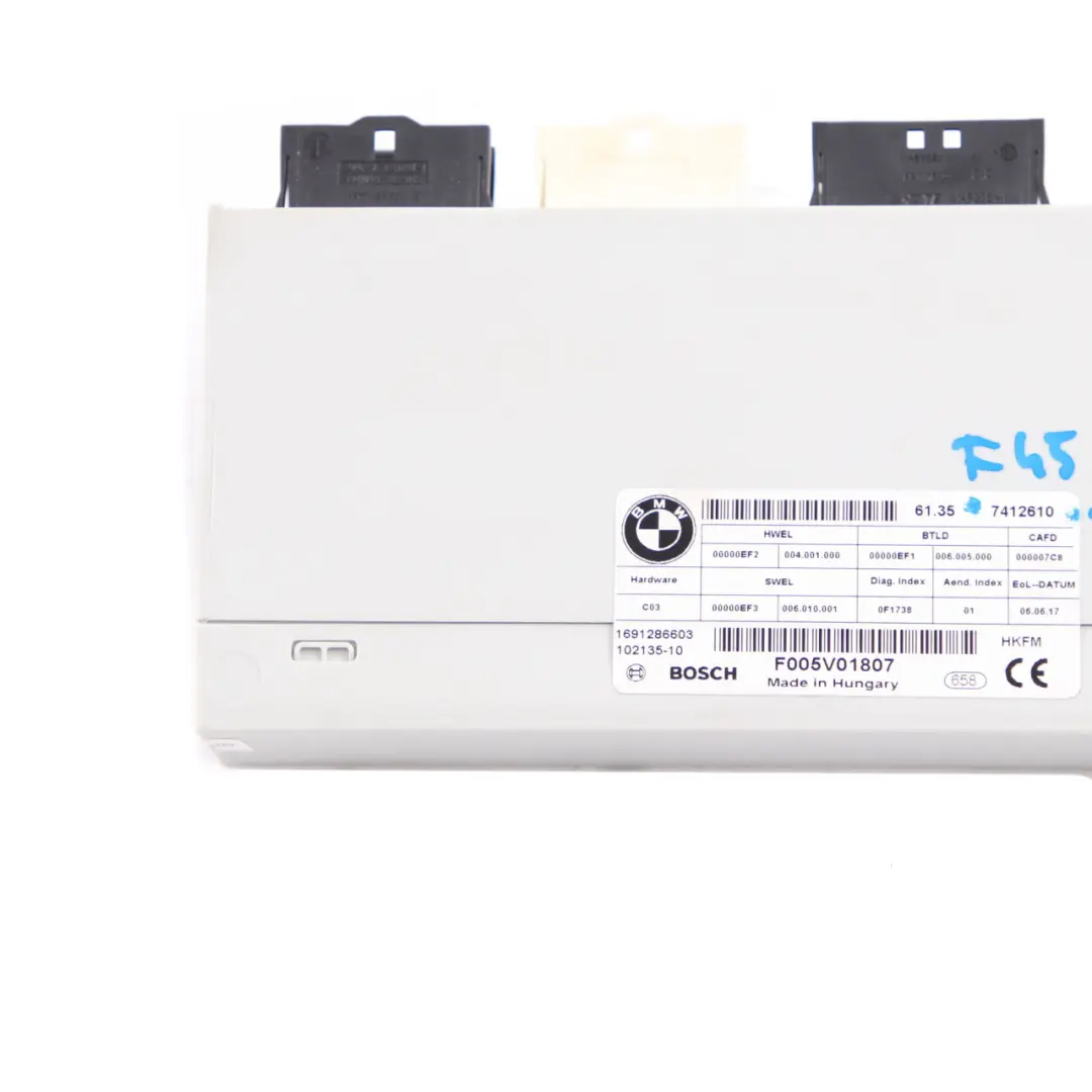 BMW F15 F16 F31 F36 Modul Steuergerät Kofferraumklappe Heckklappenaufzug 7384722 - SKU 7412610 - Teilenummer 7412610
