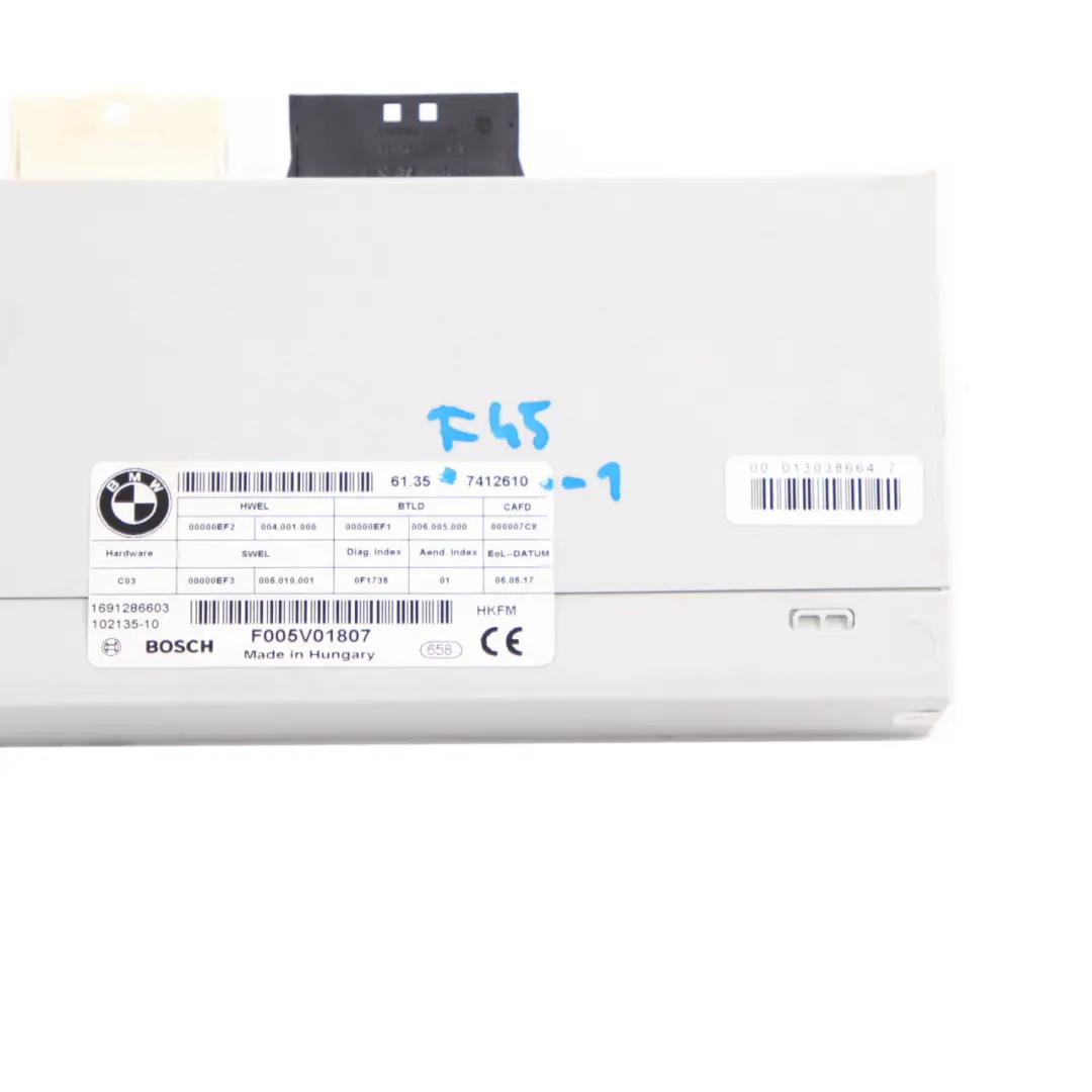 BMW F15 F16 F31 F36 Modul Steuergerät Kofferraumklappe Heckklappenaufzug 7384722 - SKU 7412610 - Teilenummer 7412610