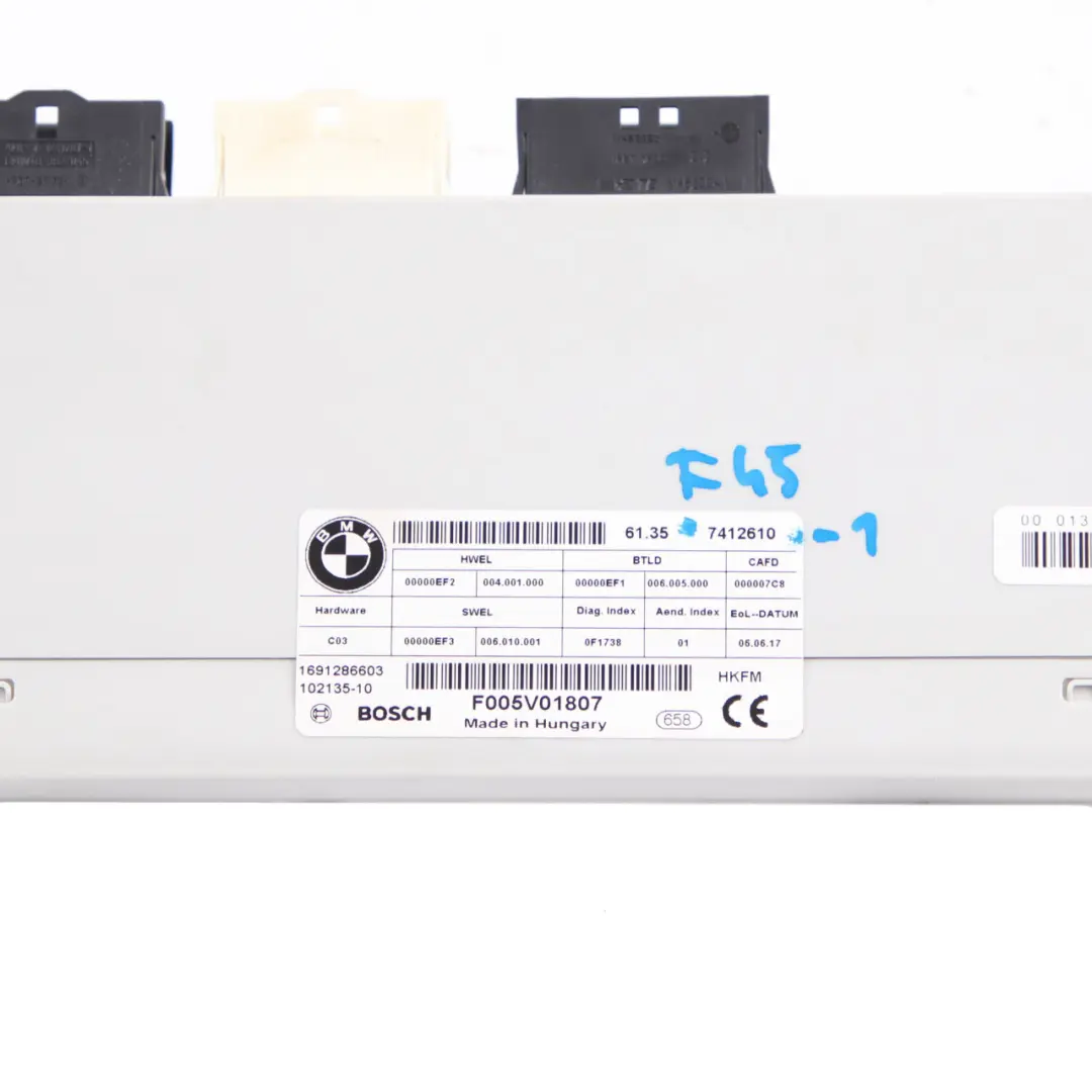 BMW F15 F16 F31 F36 Modul Steuergerät Kofferraumklappe Heckklappenaufzug 7384722 - SKU 7412610 - Teilenummer 7412610