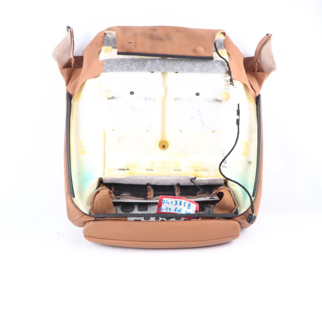 Front Left Right Comfort Seat N/O/S Leather Nappa Cognac to Seat Cover BMW G11 with Part number 7412679 Seat Cover BMW G11 Front Left Right Comfort Seat N/O/S Leather Nappa Cognac - SKU 7412679 - Part number 7412679