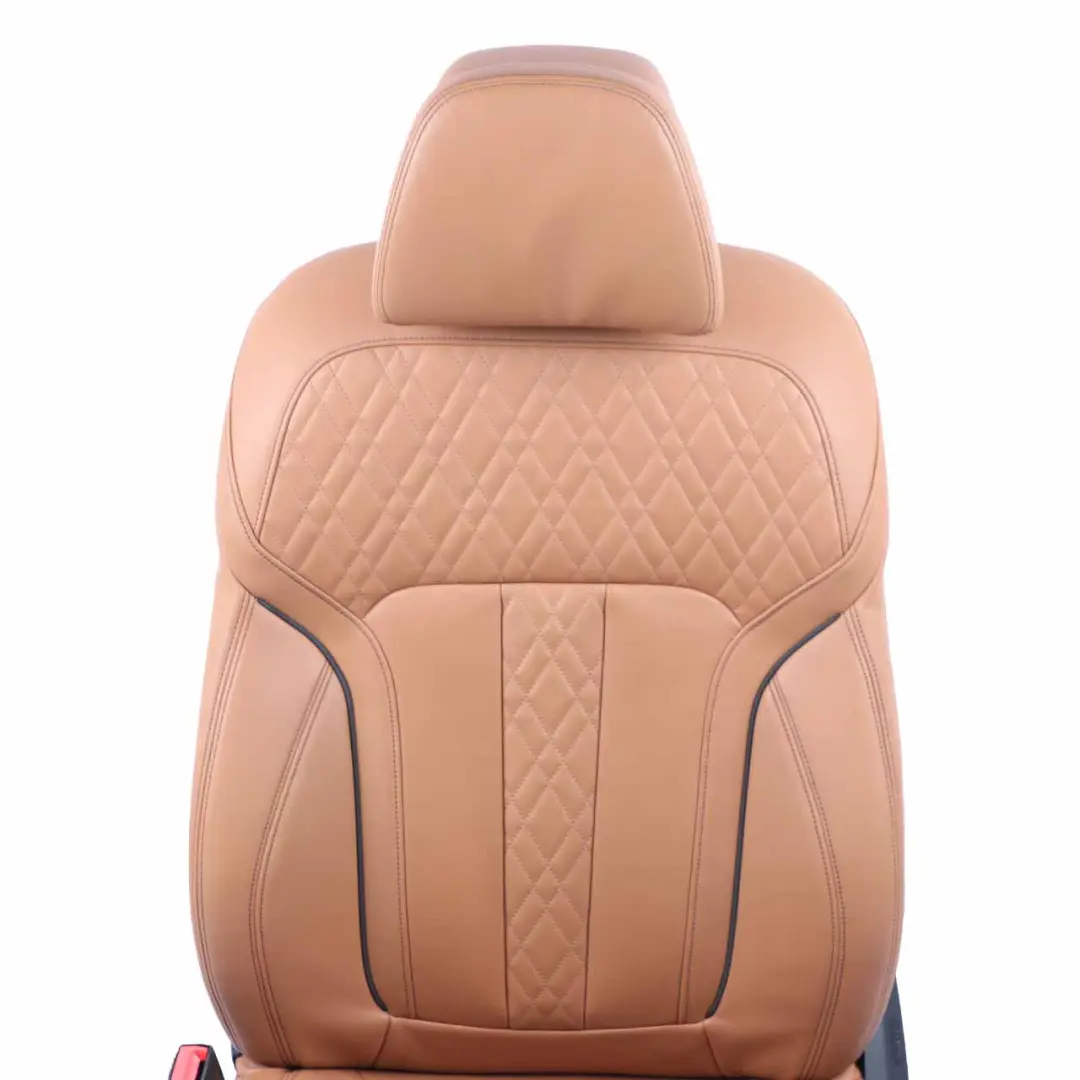 Front Seat BMW G11 Left N/S Sport Comfort Heated Leather Expanded/Cognac Memory to with Part number 7412735 Front Seat BMW G11 Left N/S Sport Comfort Heated Leather Expanded/Cognac Memory - SKU 7412735-1 - Part number 7412735