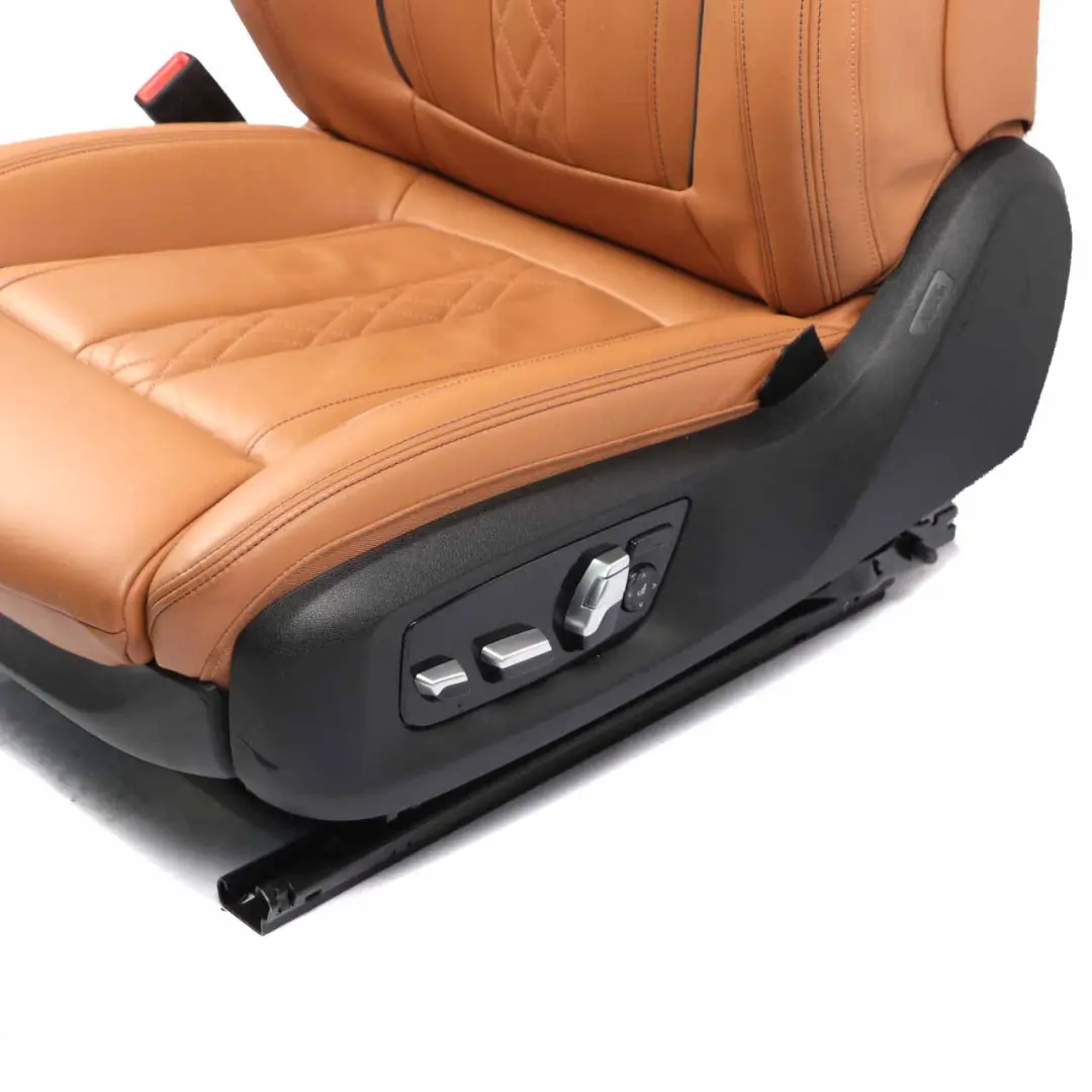 Front Seat BMW G11 Left N/S Sport Comfort Heated Leather Expanded/Cognac Memory to with Part number 7412735 Front Seat BMW G11 Left N/S Sport Comfort Heated Leather Expanded/Cognac Memory - SKU 7412735-1 - Part number 7412735