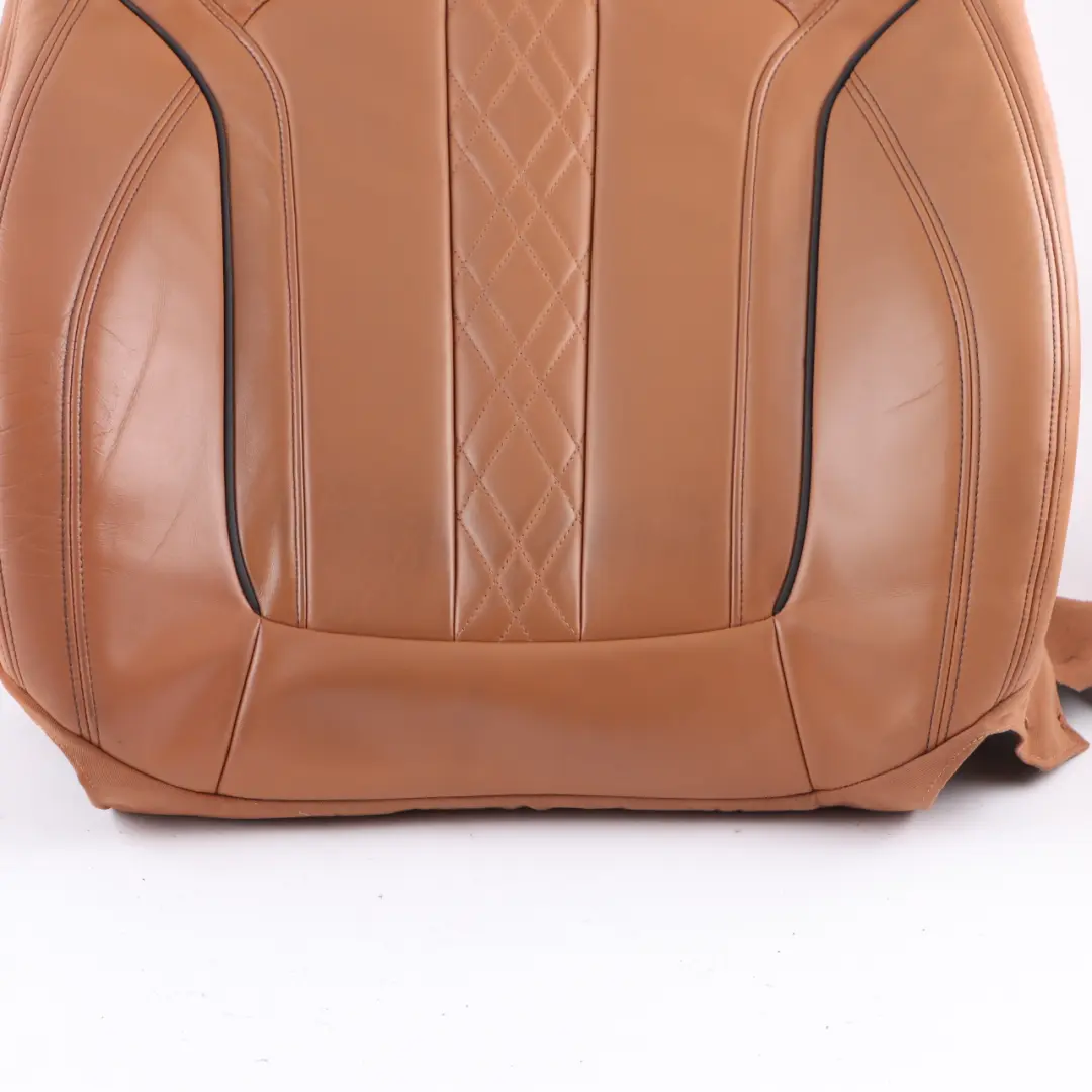 Seat Backrest BMW G11 Front Right O/S Comfort Seat Heated Cover Leather Cognac - SKU 7412736 - Part number 7412736
