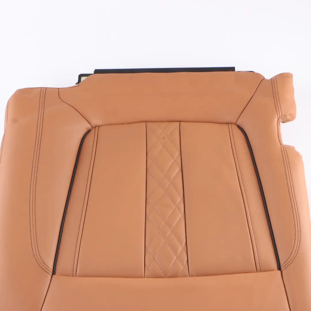 BMW G11 Seat Couch Rear Right O/S Comfort Heated Seat Bench Cover Leather Cognac - SKU 7413258 - Part number 7413258