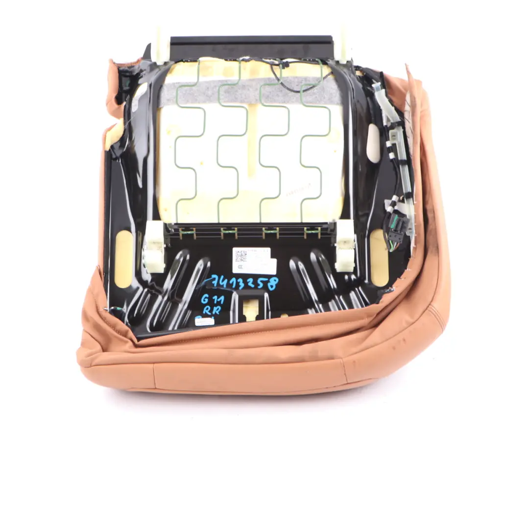 Couch Rear Right O/S Comfort Heated Seat Bench Cover Leather Cognac to BMW G11 Seat with Part number 7413258 BMW G11 Seat Couch Rear Right O/S Comfort Heated Seat Bench Cover Leather Cognac - SKU 7413258 - Part number 7413258