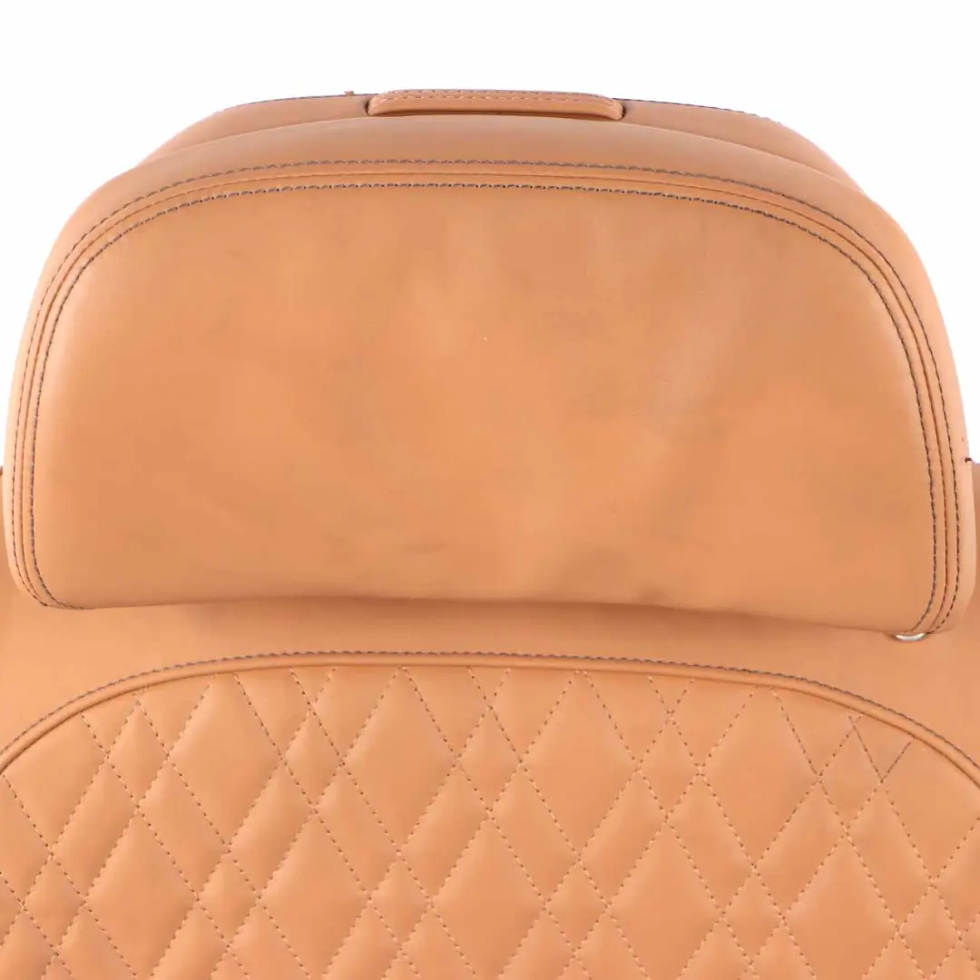 Left Heated Seat N/S Backrest Comfort Leather Expanded Cognac to BMW G11 G12 Rear with Part number 7309819 BMW G11 G12 Rear Left Heated Seat N/S Backrest Comfort Leather Expanded Cognac - SKU 7413419 - Part number 7309819