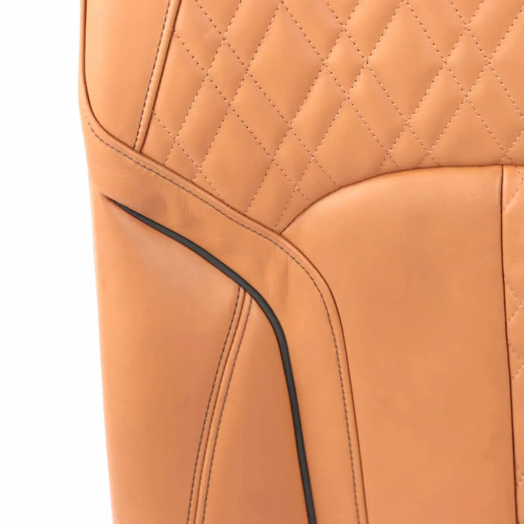 Left Heated Seat N/S Backrest Comfort Leather Expanded Cognac to BMW G11 G12 Rear with Part number 7309819 BMW G11 G12 Rear Left Heated Seat N/S Backrest Comfort Leather Expanded Cognac - SKU 7413419 - Part number 7309819