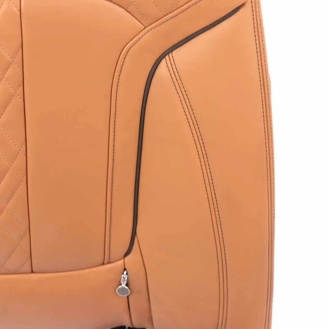 Left Heated Seat N/S Backrest Comfort Leather Expanded Cognac to BMW G11 G12 Rear with Part number 7309819 BMW G11 G12 Rear Left Heated Seat N/S Backrest Comfort Leather Expanded Cognac - SKU 7413419 - Part number 7309819