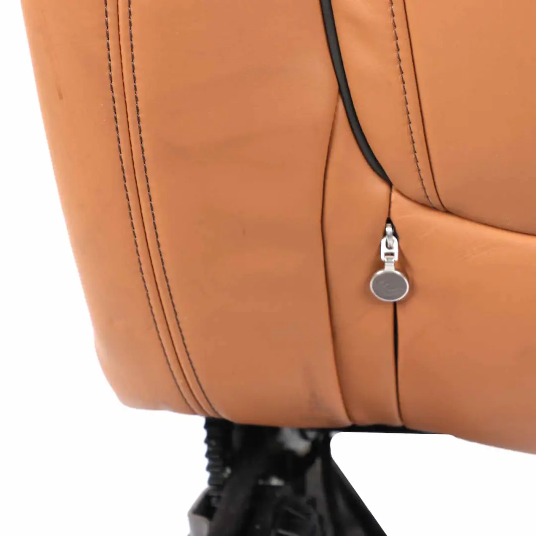 Left Heated Seat N/S Backrest Comfort Leather Expanded Cognac to BMW G11 G12 Rear with Part number 7309819 BMW G11 G12 Rear Left Heated Seat N/S Backrest Comfort Leather Expanded Cognac - SKU 7413419 - Part number 7309819