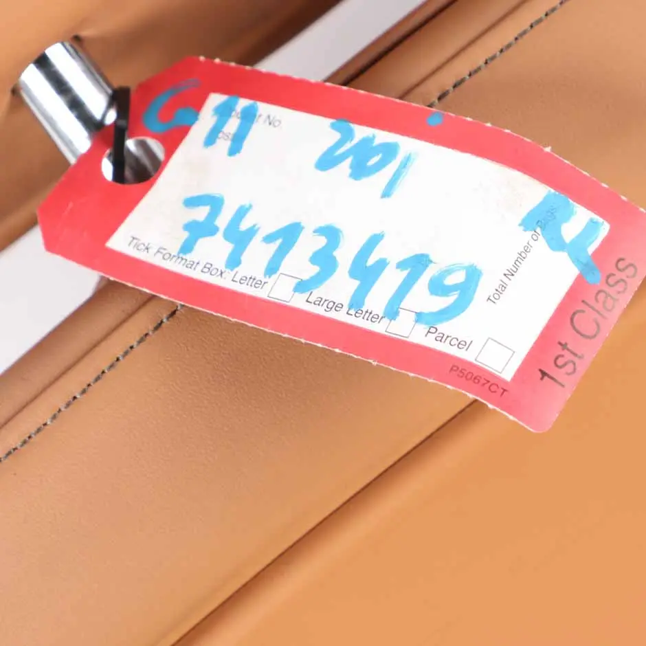 Left Heated Seat N/S Backrest Comfort Leather Expanded Cognac to BMW G11 G12 Rear with Part number 7309819 BMW G11 G12 Rear Left Heated Seat N/S Backrest Comfort Leather Expanded Cognac - SKU 7413419 - Part number 7309819