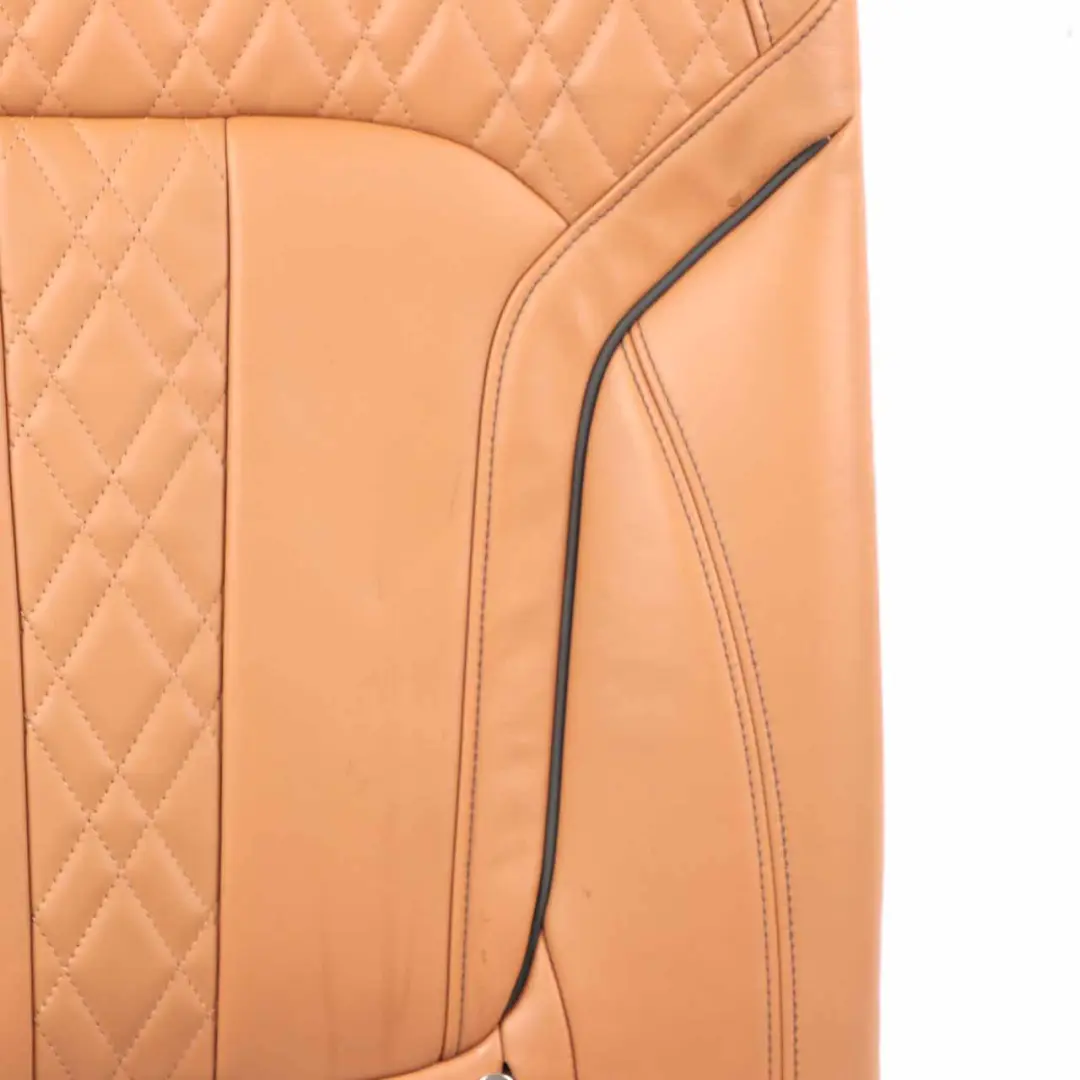 Right Heated Seat O/S Backrest Comfort Leather Expanded Cognac to BMW G11 G12 Rear with Part number 7413420 BMW G11 G12 Rear Right Heated Seat O/S Backrest Comfort Leather Expanded Cognac - SKU 7413420 - Part number 7413420
