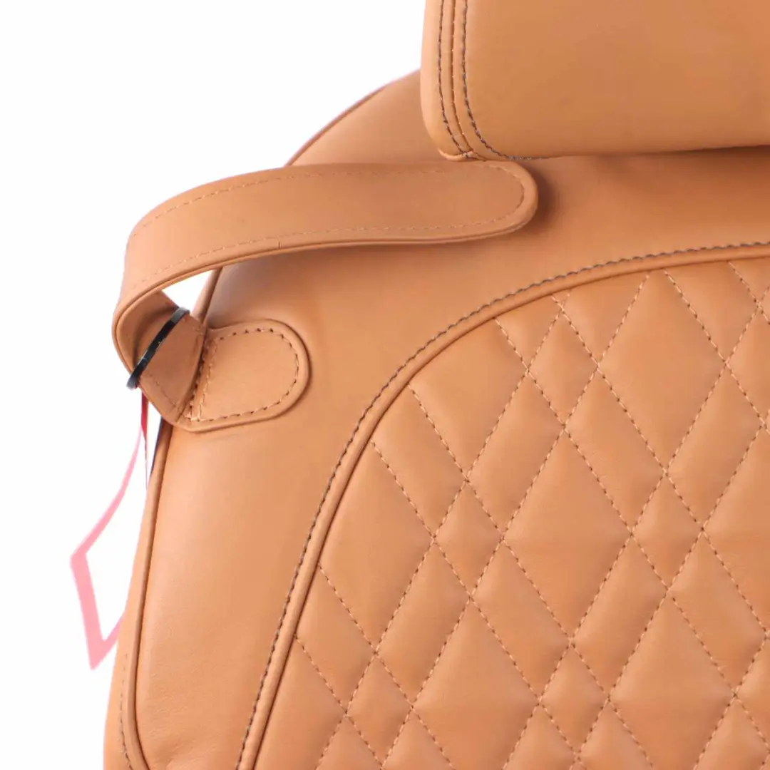 Right Heated Seat O/S Backrest Comfort Leather Expanded Cognac to BMW G11 G12 Rear with Part number 7413420 BMW G11 G12 Rear Right Heated Seat O/S Backrest Comfort Leather Expanded Cognac - SKU 7413420 - Part number 7413420