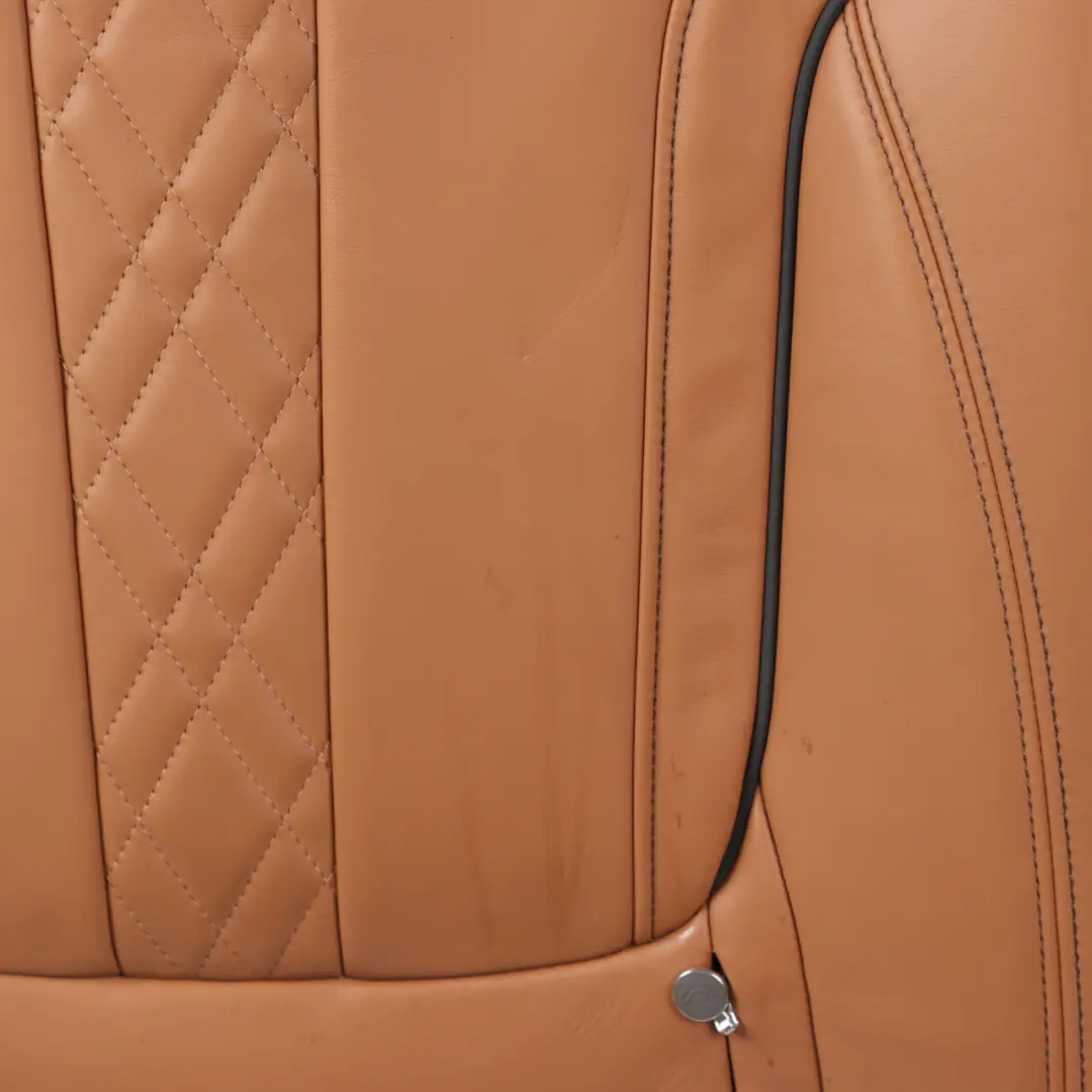 Right Heated Seat O/S Backrest Comfort Leather Expanded Cognac to BMW G11 G12 Rear with Part number 7413420 BMW G11 G12 Rear Right Heated Seat O/S Backrest Comfort Leather Expanded Cognac - SKU 7413420 - Part number 7413420