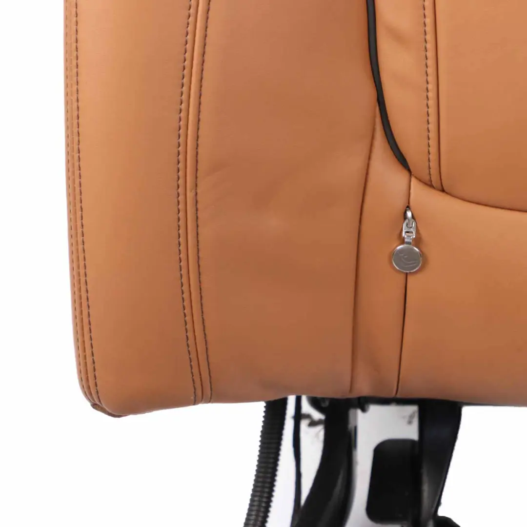 Right Heated Seat O/S Backrest Comfort Leather Expanded Cognac to BMW G11 G12 Rear with Part number 7413420 BMW G11 G12 Rear Right Heated Seat O/S Backrest Comfort Leather Expanded Cognac - SKU 7413420 - Part number 7413420