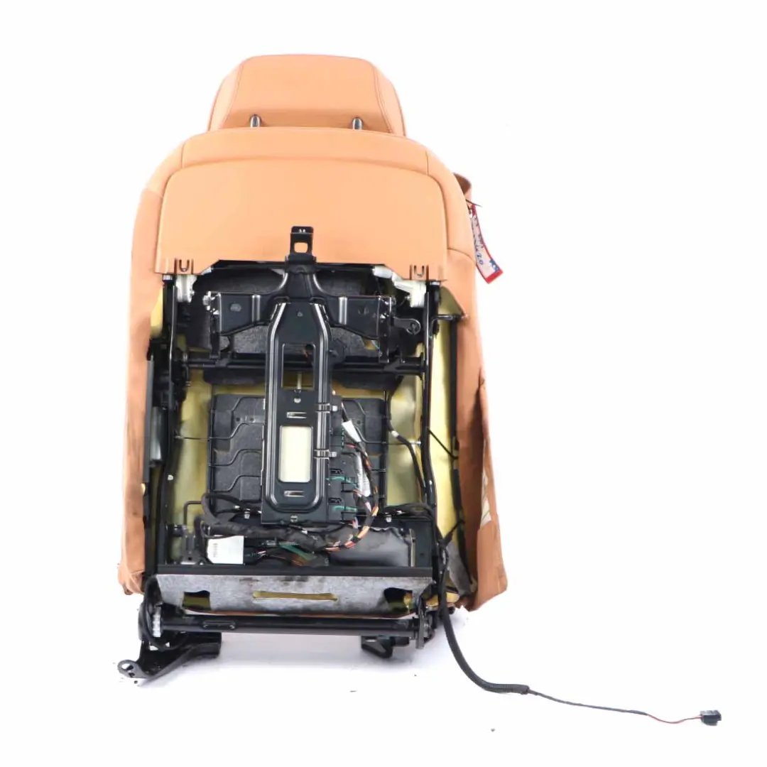 Right Heated Seat O/S Backrest Comfort Leather Expanded Cognac to BMW G11 G12 Rear with Part number 7413420 BMW G11 G12 Rear Right Heated Seat O/S Backrest Comfort Leather Expanded Cognac - SKU 7413420 - Part number 7413420