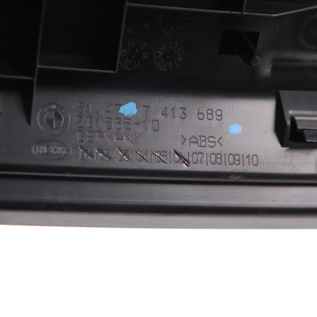 BMW X1 F48 Loading Edge Protection Trunk Sill Trim Panel Cover Black - SKU 7413689 - Part number 7413689