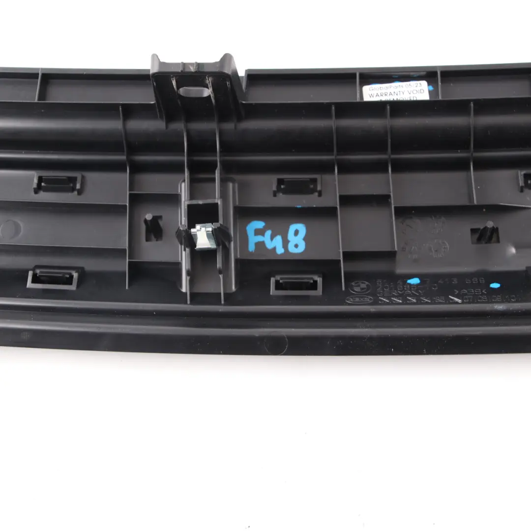 BMW X1 F48 Carga Borde Protección Tronco Sill Recubrimiento Panel Negro - SKU 7413689 - Número de pieza 7413689
