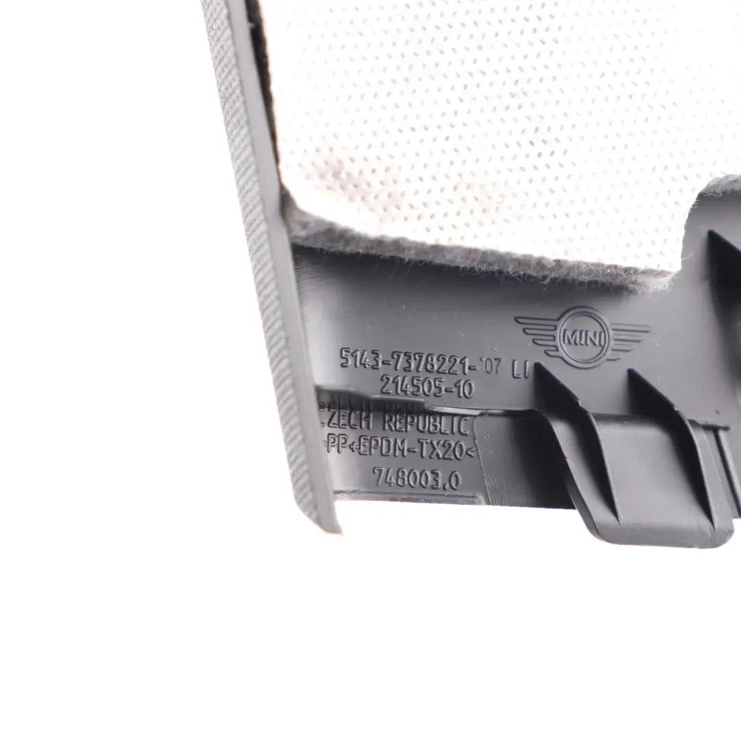 Trim Cover Panel Rear Left N/S Black 7378221 to Mini F60 Countryman with Part number 7413807 Mini F60 Countryman Trim Cover Panel Rear Left N/S Black 7378221 - SKU 7413807-1 - Part number 7413807