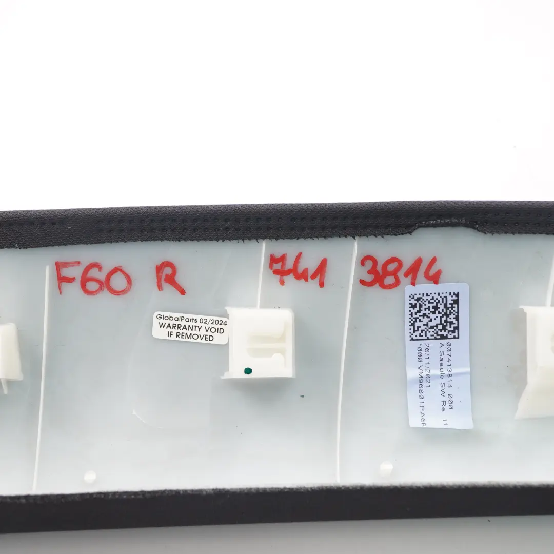 Abdeckung Trim A Säule Panel rechts schwarz für Mini Countryman F60 mit Teilenummer 7413814 Mini Countryman F60 Abdeckung Trim A Säule Panel rechts schwarz - SKU 7413814 - Teilenummer 7413814