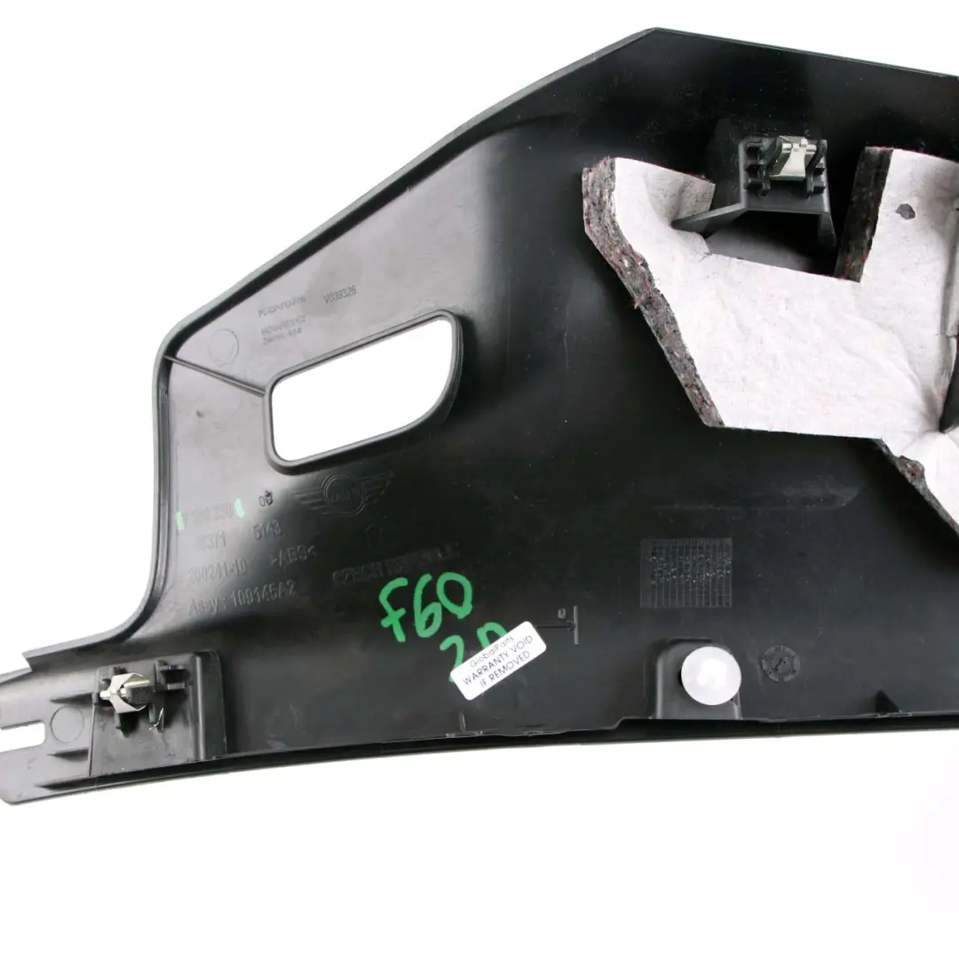 Mini F60 Colonna C Pilastro posteriore destro Pannello inferiore 7380258 - SKU 7413834 - Numero di parte 7413834