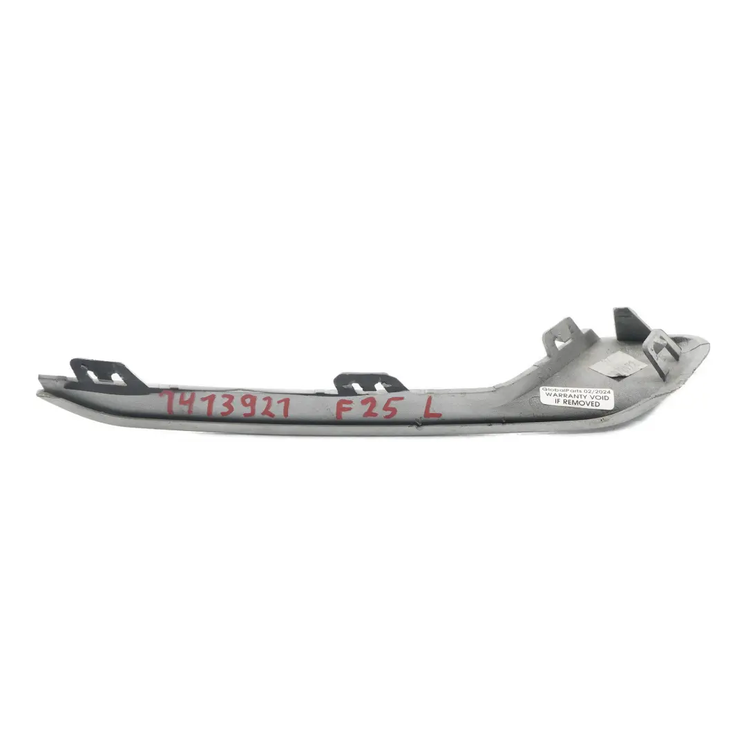 BMW F25 X Line Paraurti Anteriore Sinistro Chiusura Argento Ghiacciato Opaco - SKU 7413921 - Numero di parte 7413921