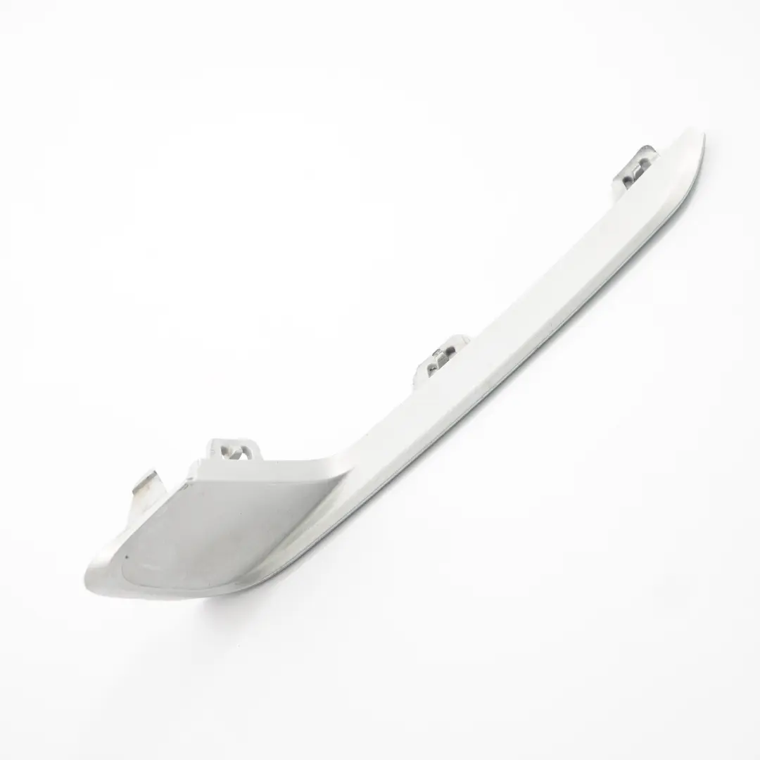 Front Bumper Left N/S Clasp Trim Glacier Silver Matt to BMW X3 F25 X Line with Part number 7413921 BMW X3 F25 X Line Front Bumper Left N/S Clasp Trim Glacier Silver Matt - SKU 7413921 - Part number 7413921