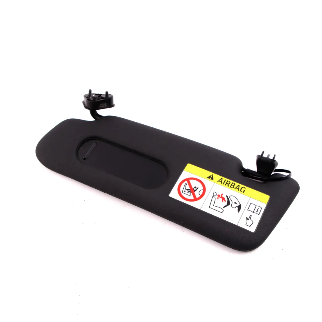 Sonnenblende Spiegel links schwarz mit Label für Mini Cooper F57 Cabrio mit Teilenummer 7414275 Mini Cooper F57 Cabrio Sonnenblende Spiegel links schwarz mit Label - SKU 7414275 - Teilenummer 7414275