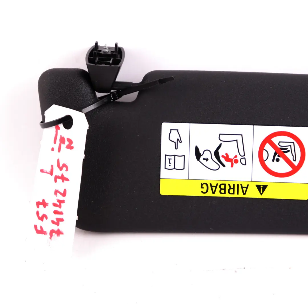 Mini Cooper F57 Cabrio Sonnenblende Spiegel links schwarz mit Label - SKU 7414275 - Teilenummer 7414275