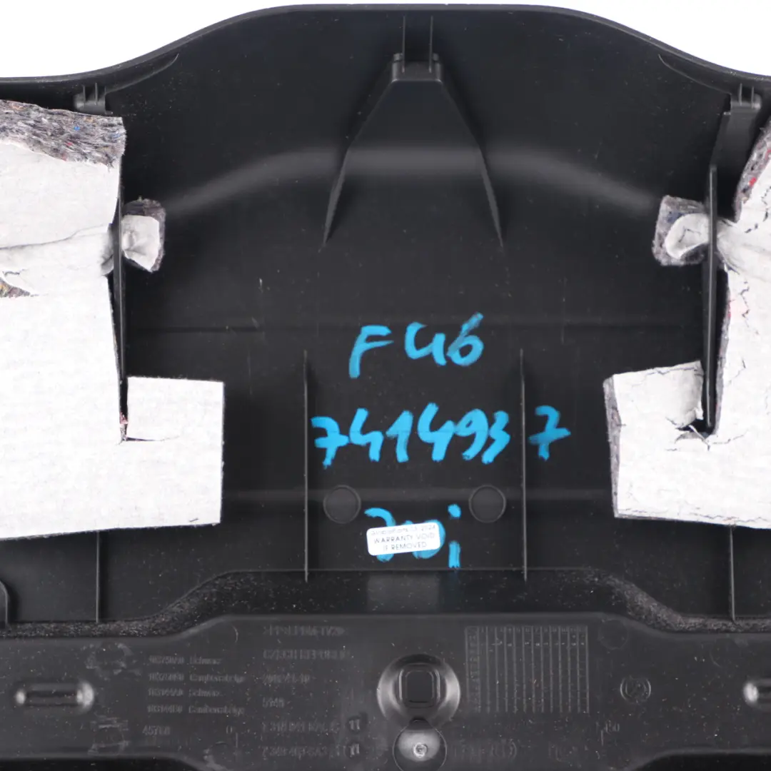 Boot Trunk Lid Tailgate Lower Interior Trim Panel Covering to BMW F46 with Part number 7414937 BMW F46 Boot Trunk Lid Tailgate Lower Interior Trim Panel Covering - SKU 7414937 - Part number 7414937