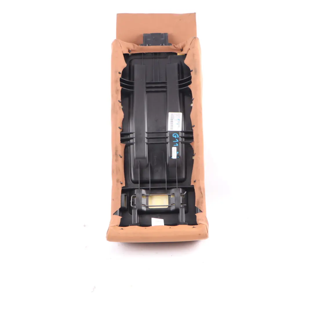 Middle Panel Bench Covering Upholstery Leather Nappa Cognac to BMW G11 Rear Seat with Part number 7415713 BMW G11 Rear Seat Middle Panel Bench Covering Upholstery Leather Nappa Cognac - SKU 7415713 - Part number 7415713